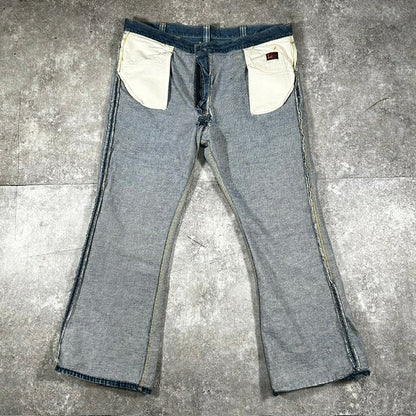 Lee 70s Lee Leens 42TALON Flare Jeans Indigo Blue Size W42