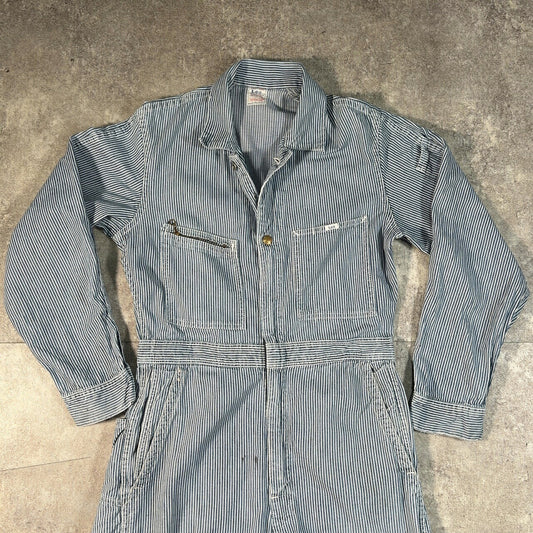 Lee ~70s Vintage UNION-ALLS Hickory Work Jacket Blue Size M
