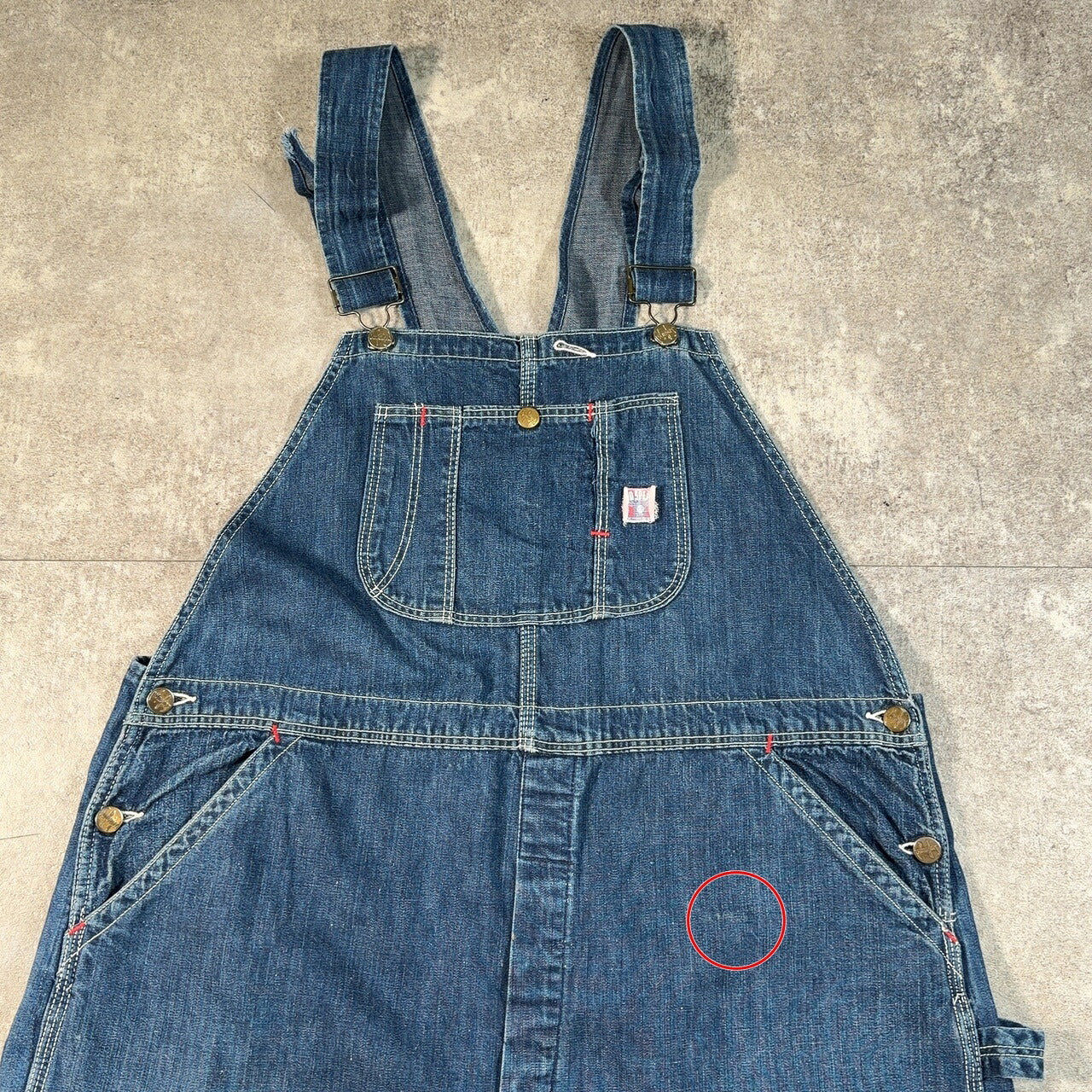 LOUD SPEAKER 40s 50s Vintage Denim Overalls Blue