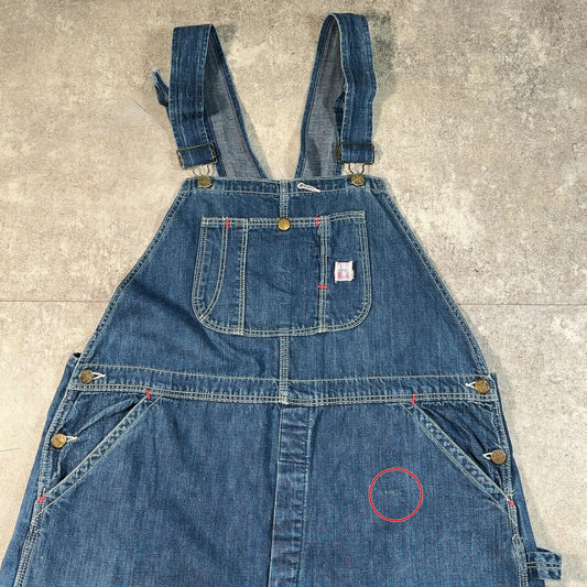 LOUD SPEAKER 40s 50s Vintage Denim Overalls Blue