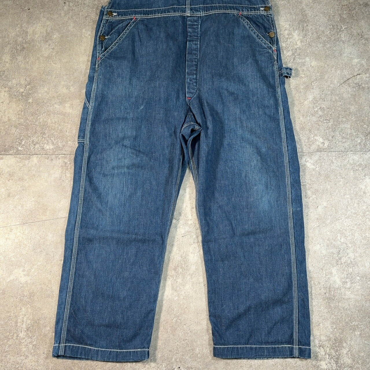 LOUD SPEAKER 40s 50s Vintage Denim Overalls Blue