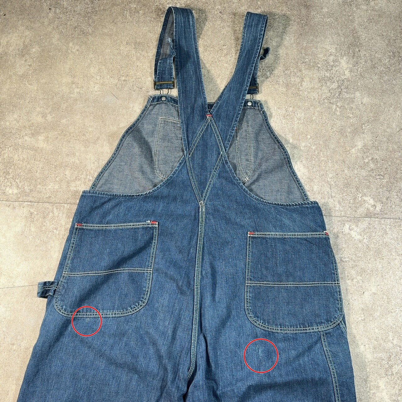 LOUD SPEAKER 40s 50s Vintage Denim Overalls Blue