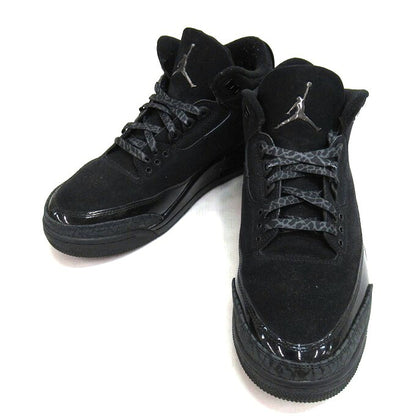 NIKE AIR JORDAN 3 Retro "Black Cat" Sneakers Size 30cm