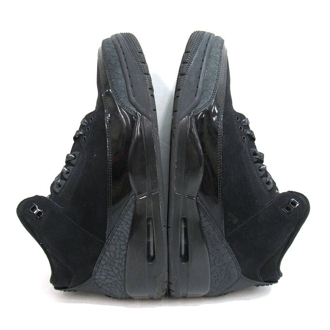 NIKE AIR JORDAN 3 Retro "Black Cat" Sneakers Size 30cm