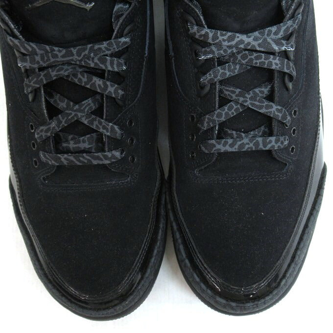 NIKE AIR JORDAN 3 Retro "Black Cat" Sneakers Size 30cm