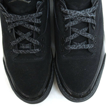 NIKE AIR JORDAN 3 Retro "Black Cat" Sneakers Size 30cm