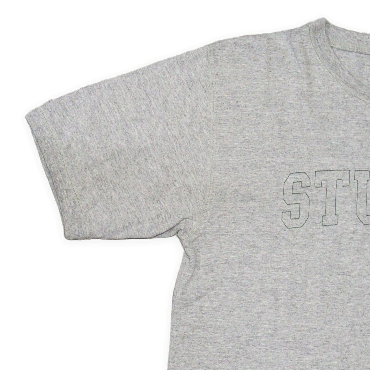 STUSSY 90's Old Stussy Navy Tag Embroidery T-Shirt Size M