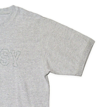 STUSSY 90's Old Stussy Navy Tag Embroidery T-Shirt Size M