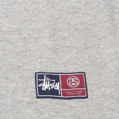 STUSSY 90's Old Stussy Navy Tag Embroidery T-Shirt Size M
