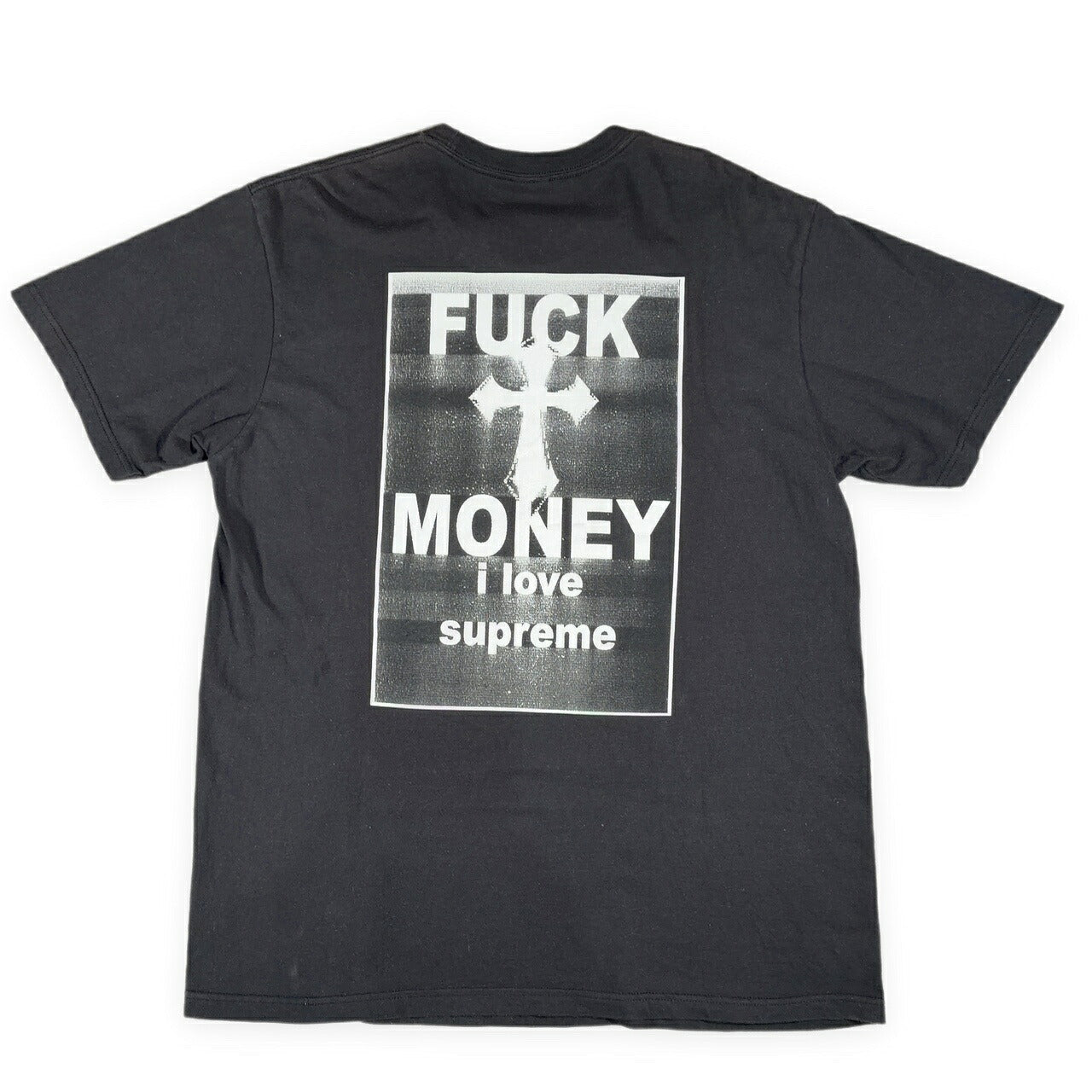 Supreme 24FW Fuck Money Graphic T-Shirt Black Size L