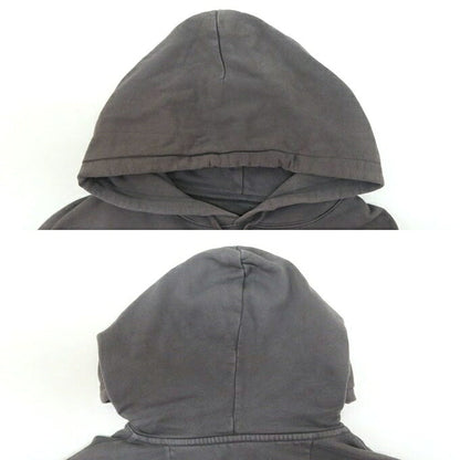 STUSSY Smooth Stock Printed Pullover Hoodie Gray Size L