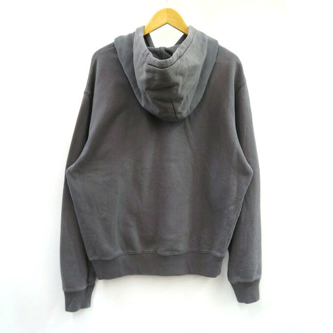 STUSSY Smooth Stock Printed Pullover Hoodie Gray Size L