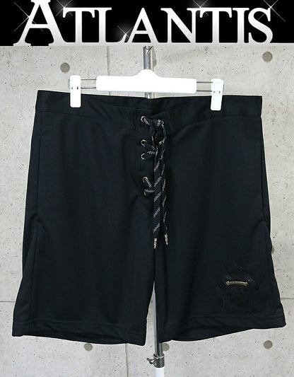 CHROME HEARTS Cemetery Cross Shorts Black Size L