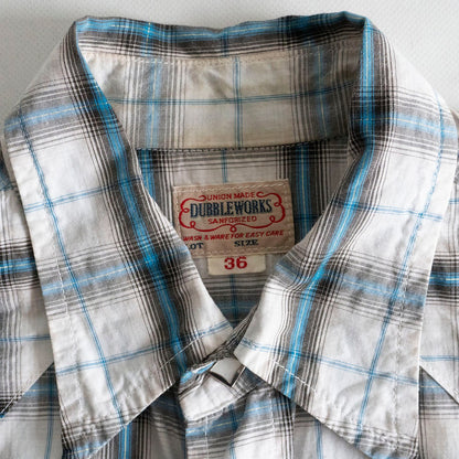 DOUBLEWORKS Plaid Western Shirt Size 36