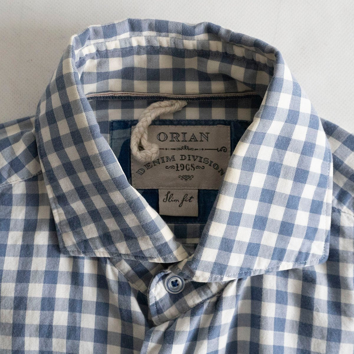 ORIAN DENIM DIVISION SLIM FT CHECK SHIRTS Size 38