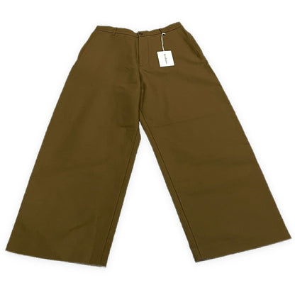 Acne Studios Cotton Twill Wide-Leg Trousers Khaki Size 48