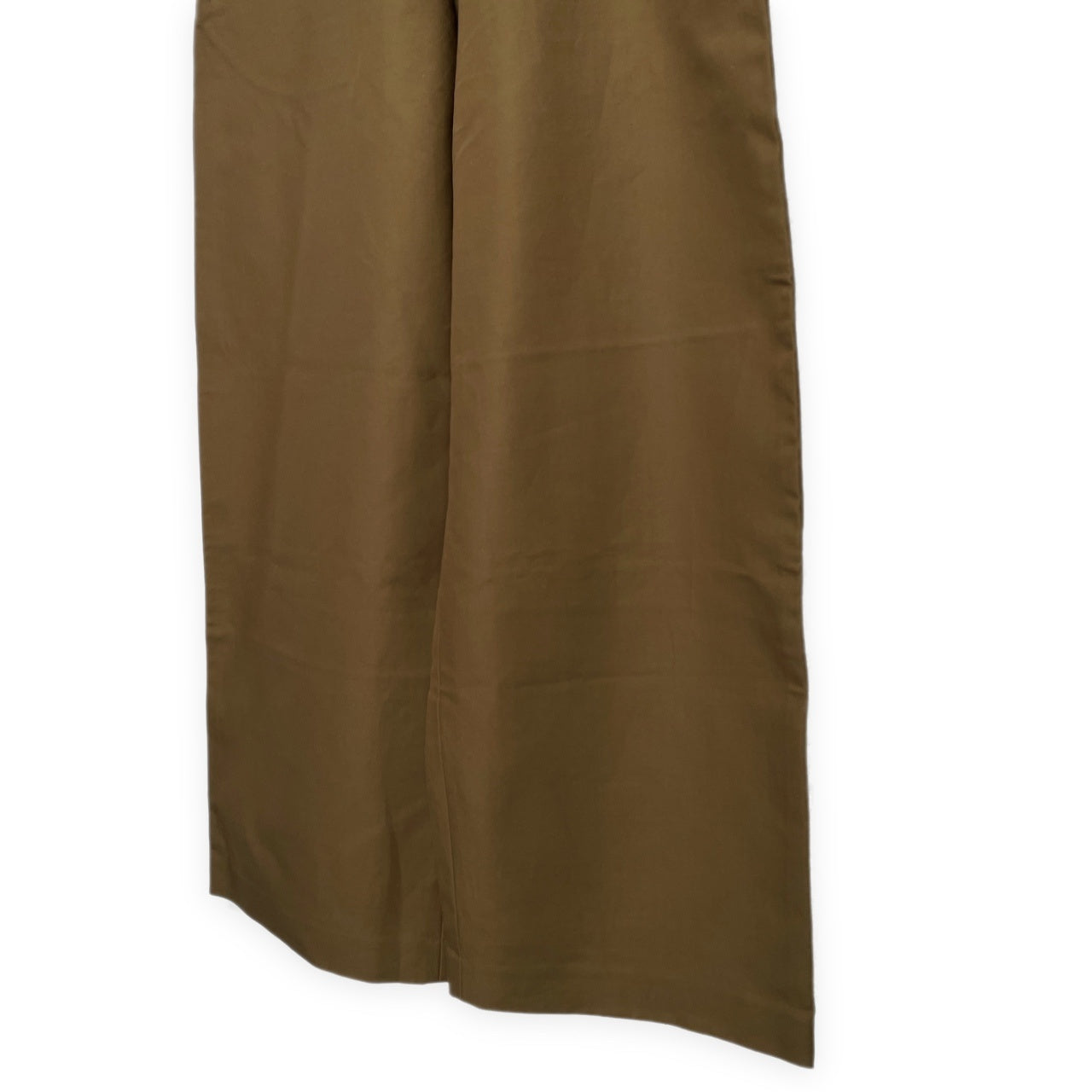 Acne Studios Cotton Twill Wide-Leg Trousers Khaki Size 48
