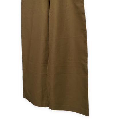 Acne Studios Cotton Twill Wide-Leg Trousers Khaki Size 48