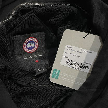 CANADA GOOSE Black Huron Cotton Hoodie Size XS