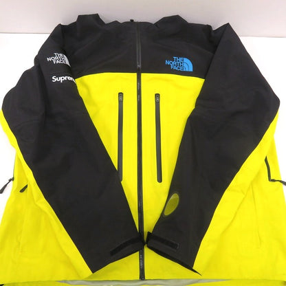 Supreme x TNF Taped Seam Shell Jacket Black/Yellow Size XL