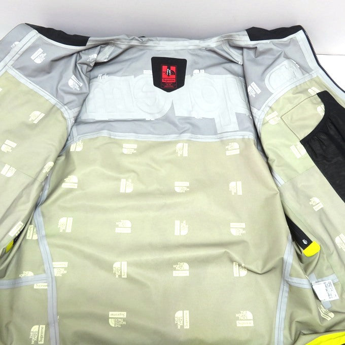 Supreme x TNF Taped Seam Shell Jacket Black/Yellow Size XL