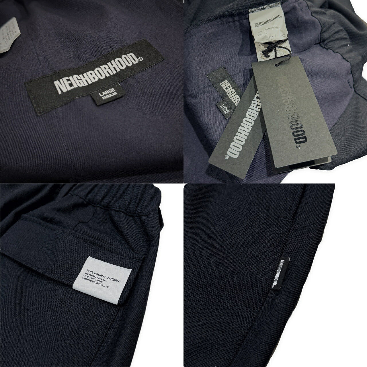 NEIGHBORHOOD 25AW Tapered Poly Wool Pants Size L