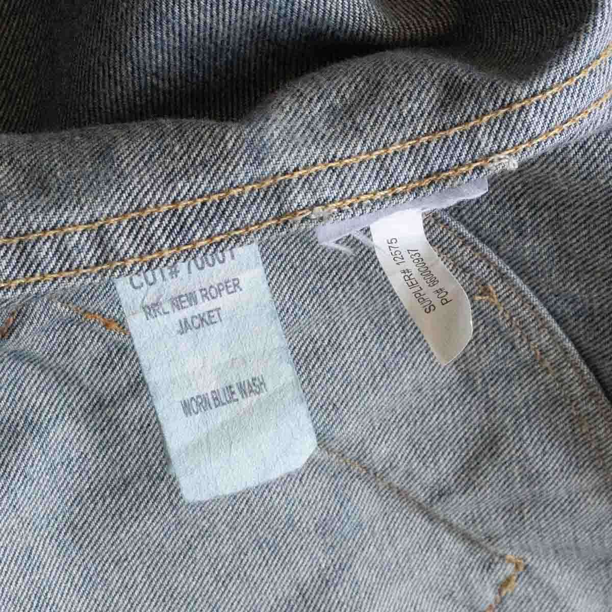 RRL New Roper Jacket Vintage Wash Denim Size M