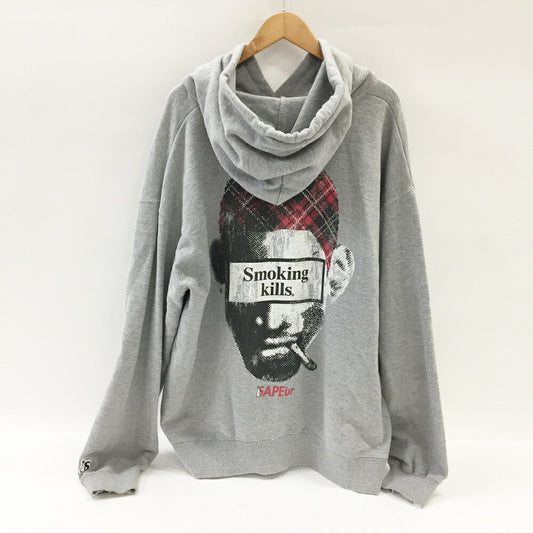 SAPEur x FR2 Smoking Kills Rodman Hoodie Gray Size XL