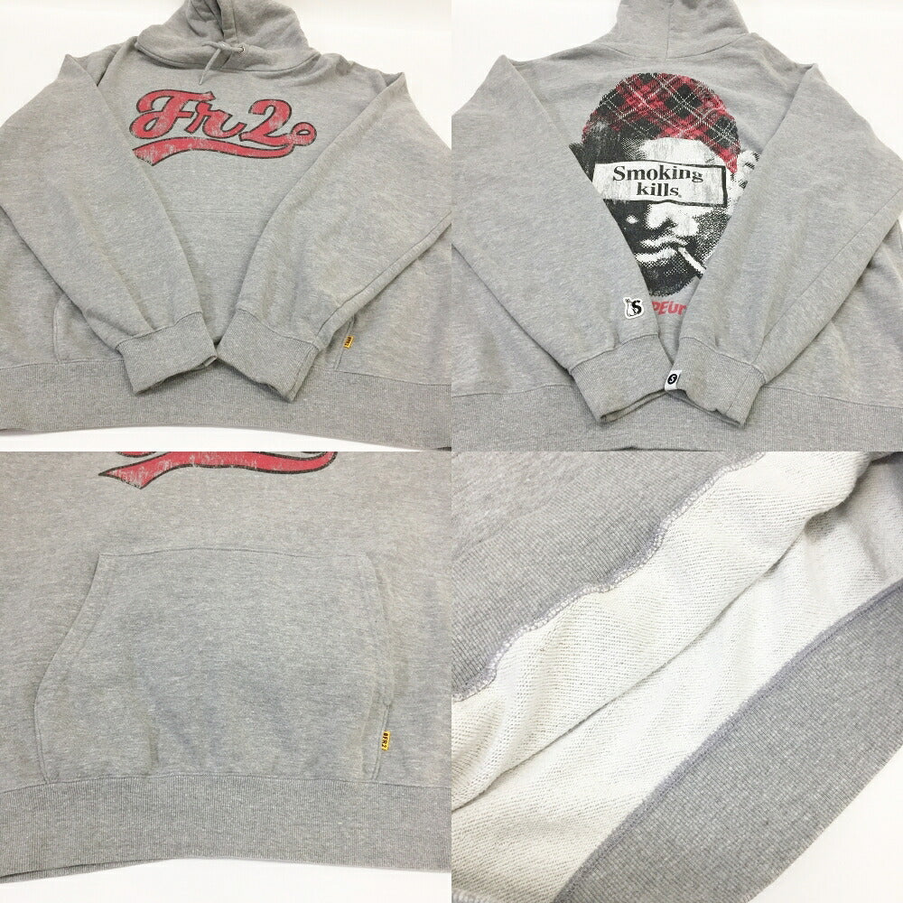 SAPEur x FR2 Smoking Kills Rodman Hoodie Gray Size XL