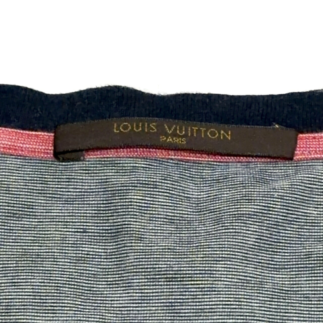 LOUIS VUITTON Cotton Pocket T-Shirt Gray Size L