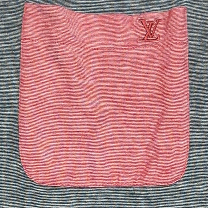 LOUIS VUITTON Cotton Pocket T-Shirt Gray Size L