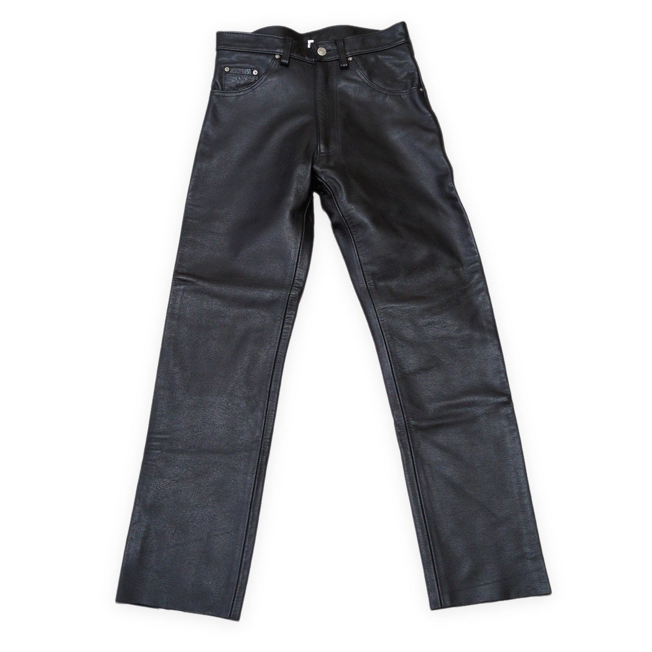 666 Leather Pants Black Made in England Size 30