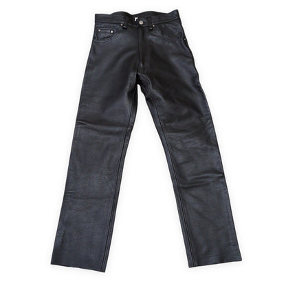 666 Leather Pants Black Made in England Size 30