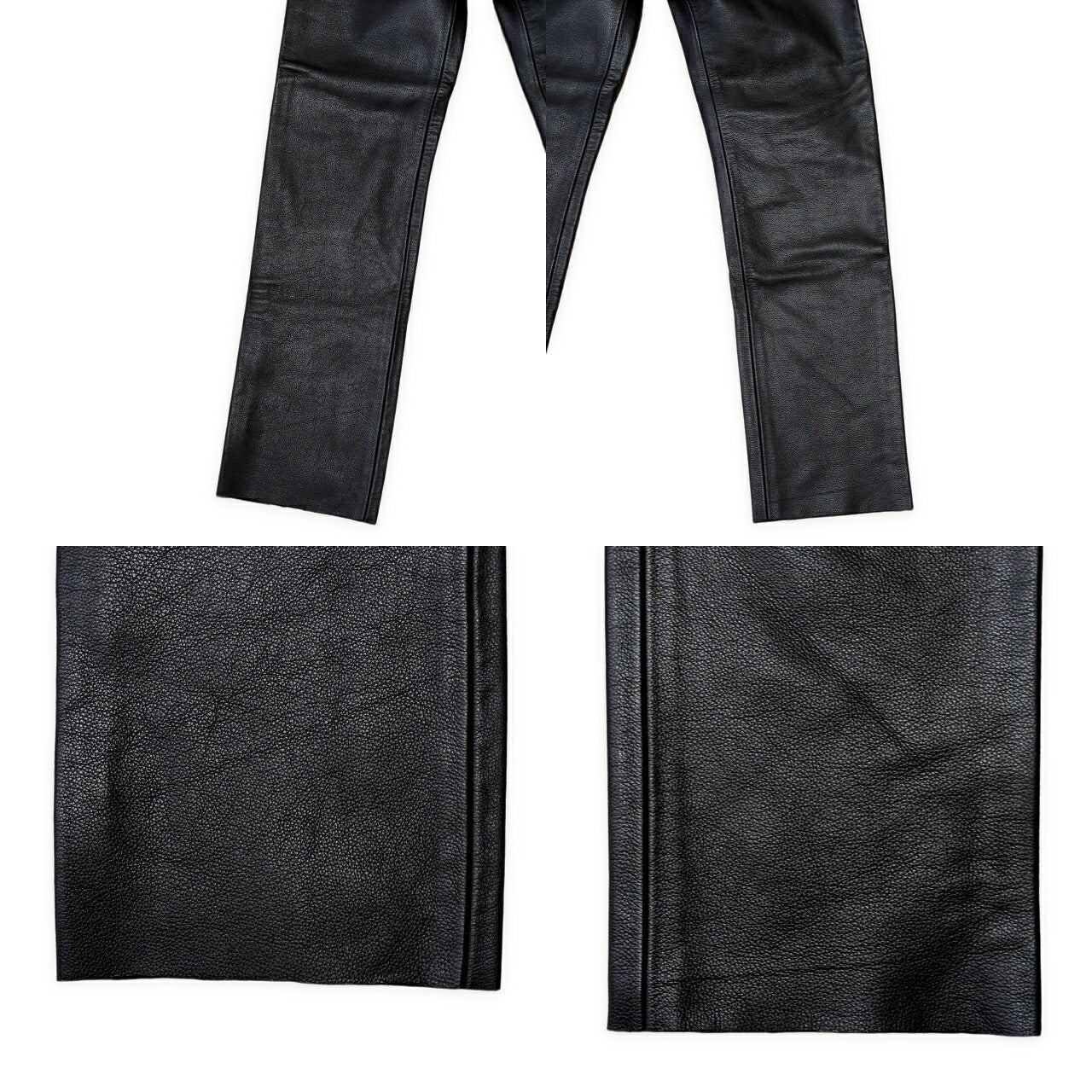 666 Leather Pants Black Made in England Size 30