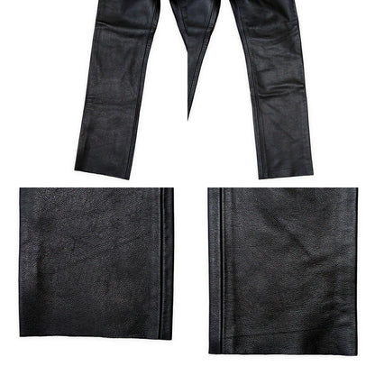 666 Leather Pants Black Made in England Size 30