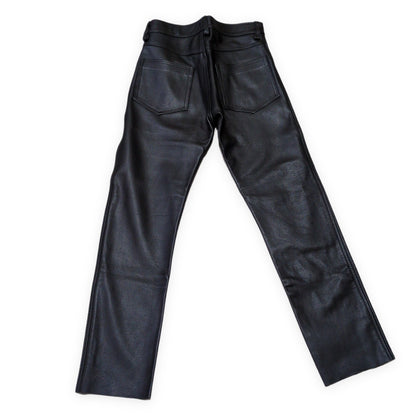 666 Leather Pants Black Made in England Size 30
