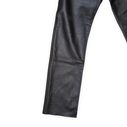 666 Leather Pants Black Made in England Size 30