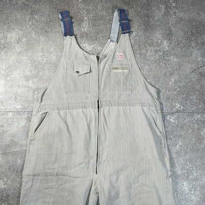 BIG HORN Vintage 60s-70s White Cotton Overalls