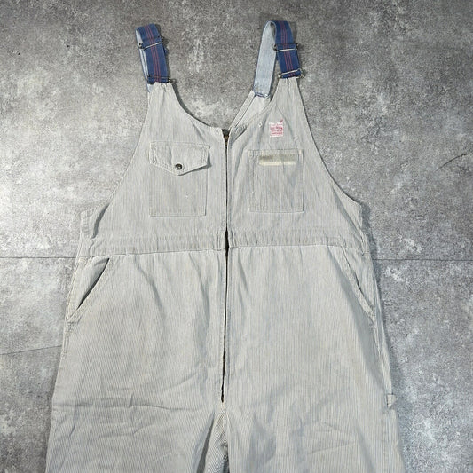 BIG HORN Vintage 60s-70s White Cotton Overalls
