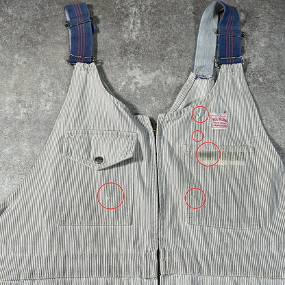 BIG HORN Vintage 60s-70s White Cotton Overalls