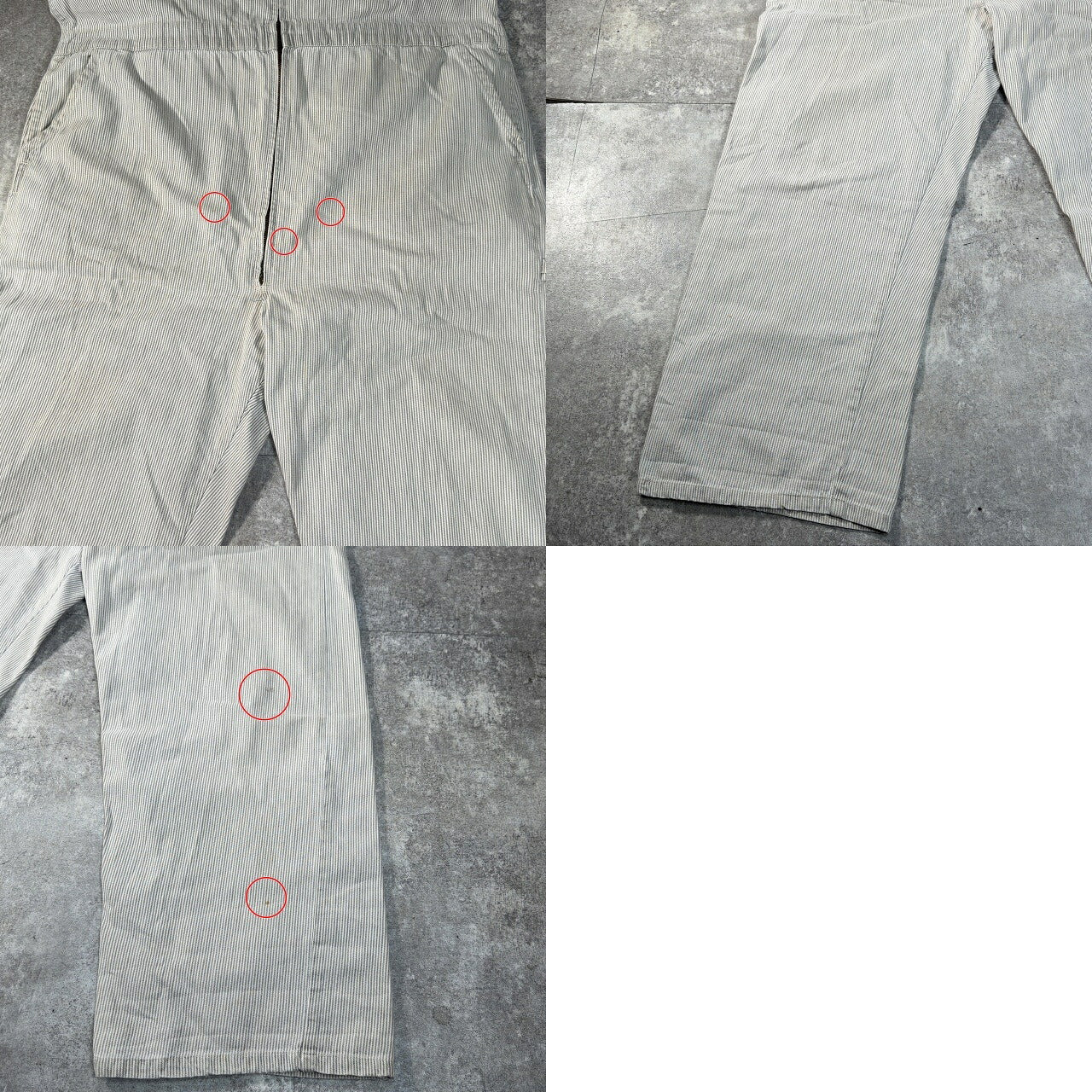 BIG HORN Vintage 60s-70s White Cotton Overalls