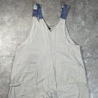 BIG HORN Vintage 60s-70s White Cotton Overalls
