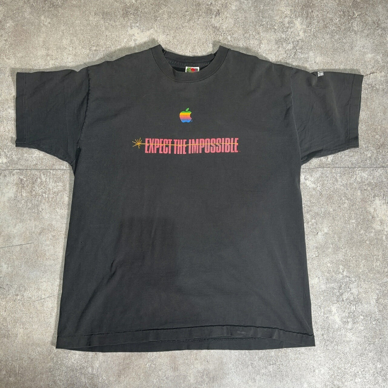 FRUIT OF THE LOOM 90s Apple x M:I Promo T-Shirt Size XL