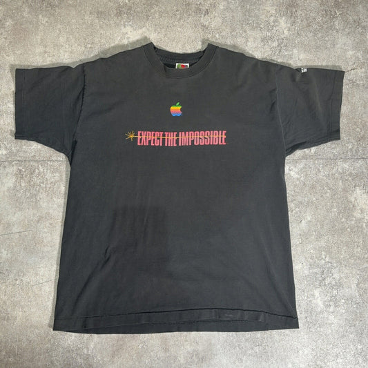 FRUIT OF THE LOOM 90s Apple x M:I Promo T-Shirt Size XL