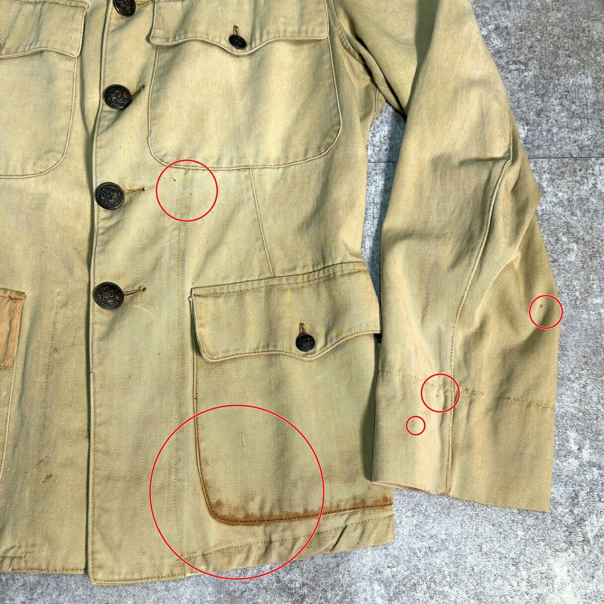 U.S.ARMY 10s 20s WW1 Officer Military Jacket Size S