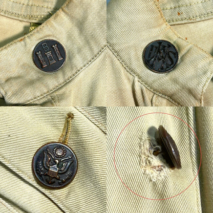 U.S.ARMY 10s 20s WW1 Officer Military Jacket Size S