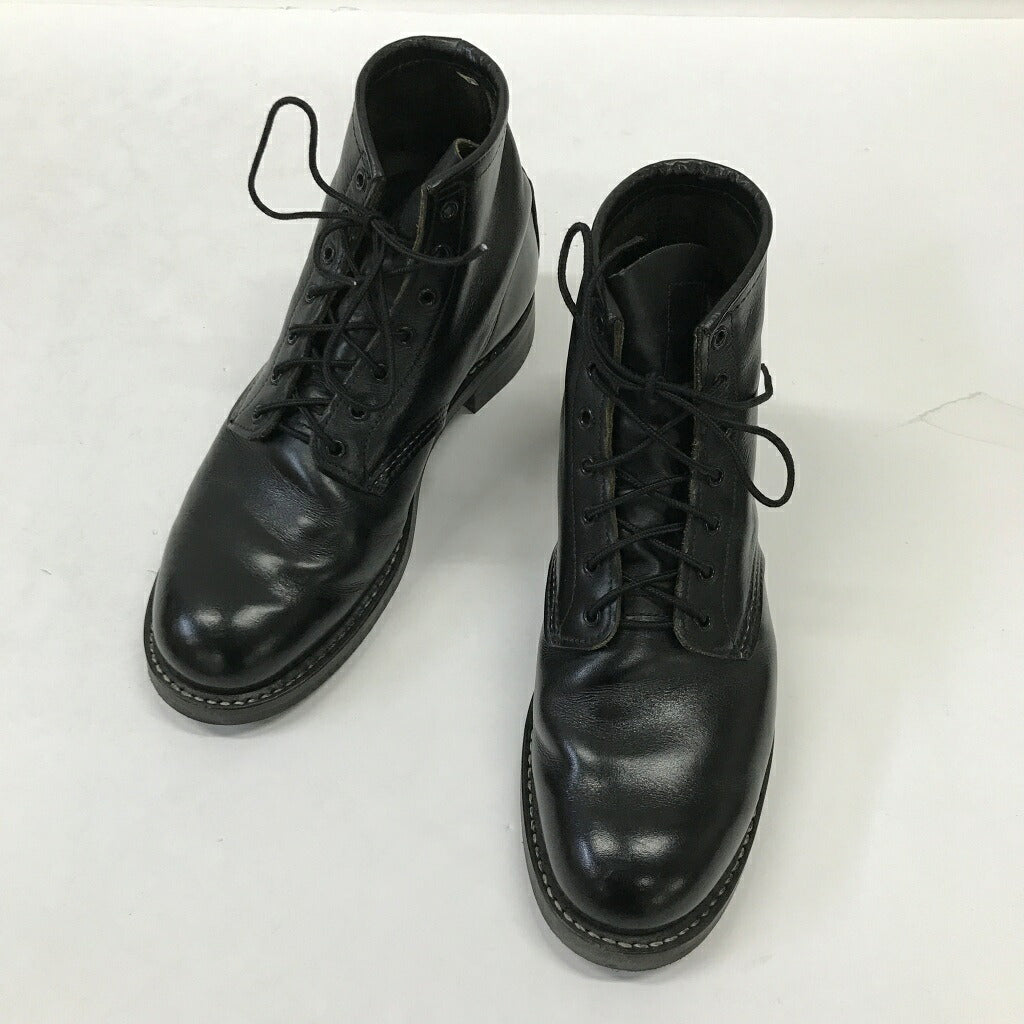 RED WING Beckman Work Boots Black Size 27.5