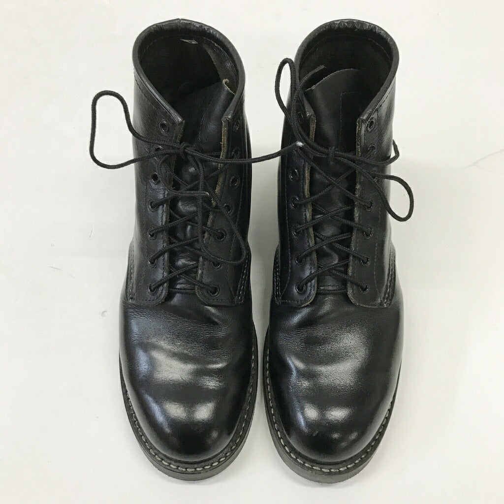 RED WING Beckman Work Boots Black Size 27.5