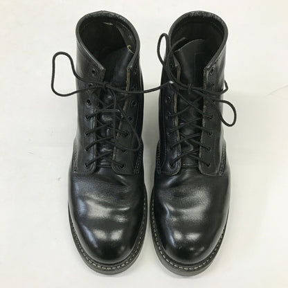 RED WING Beckman Work Boots Black Size 27.5