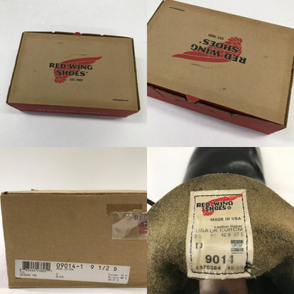 RED WING Beckman Work Boots Black Size 27.5